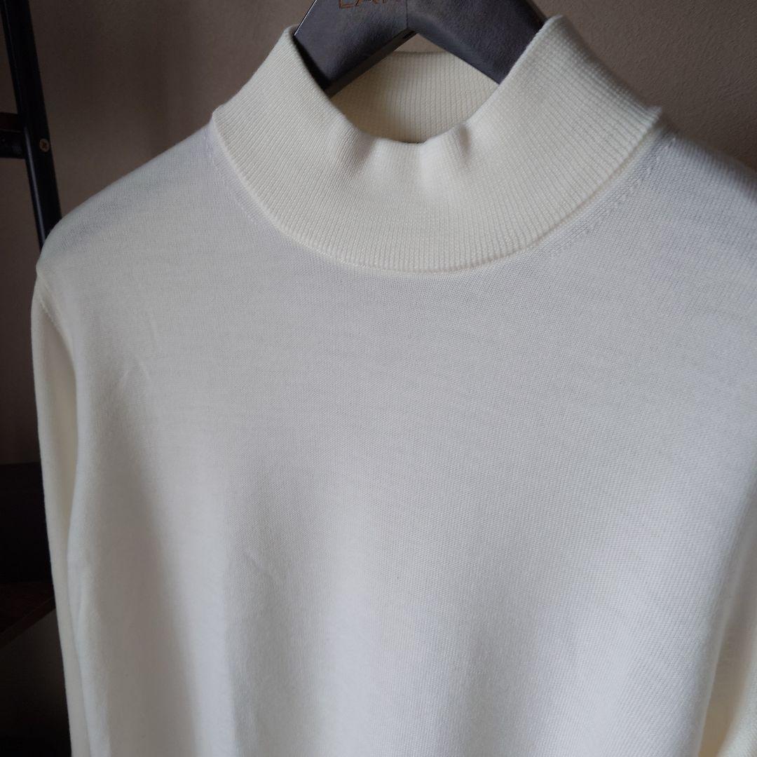 ZANONE 12Gメリノウールモックネックニット48 イタリア製