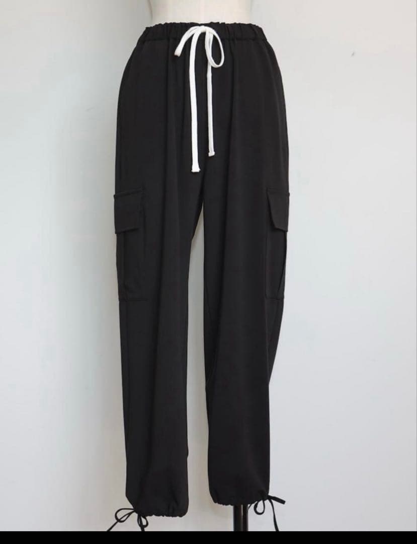 gypsohila ジプソフィア イージーカーゴパンツ　ブラック