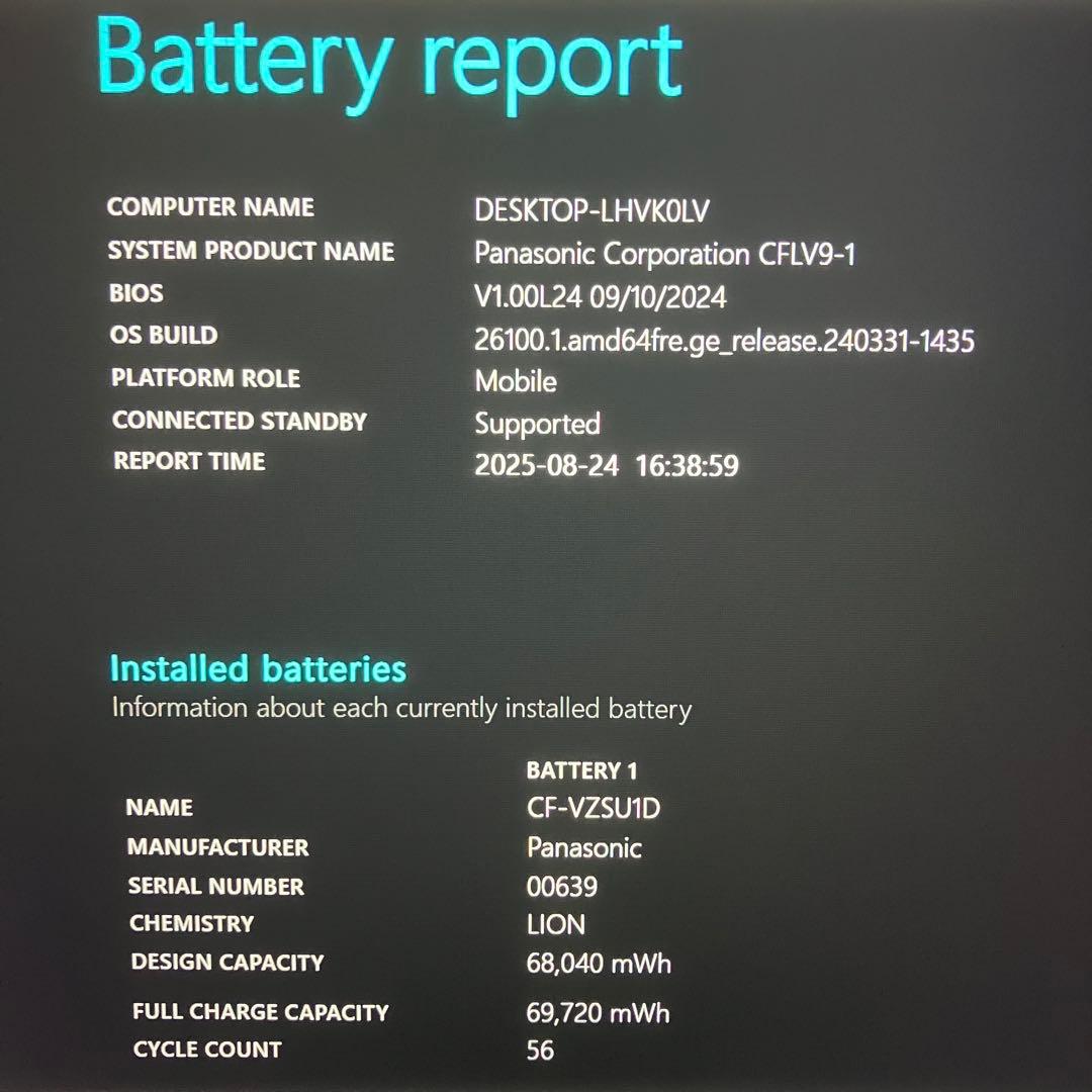 レッツノート LV9 i7 16GB 512GB 光学ドライブ バッテリー超優良