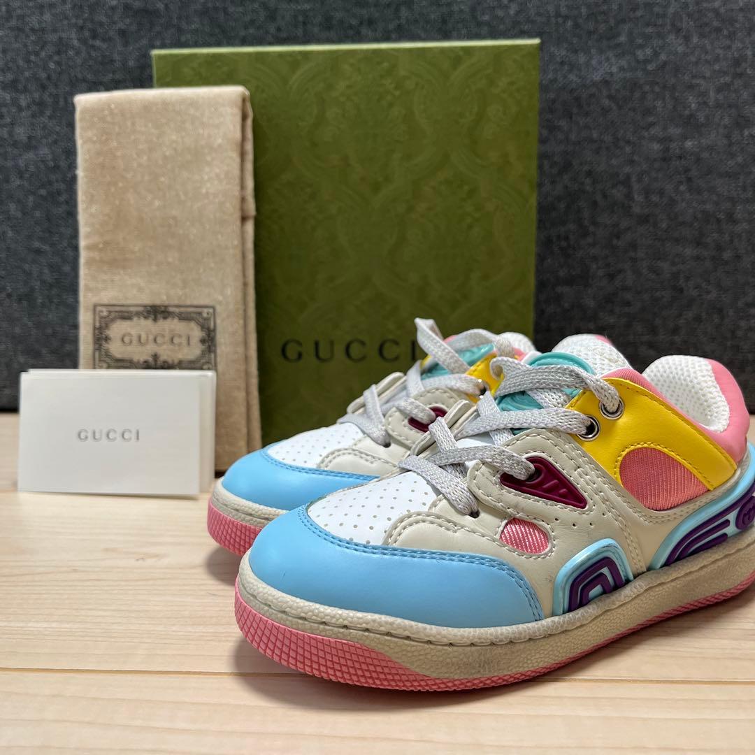 〔トドラー〕GUCCI バスケットスニーカー マルチカラー