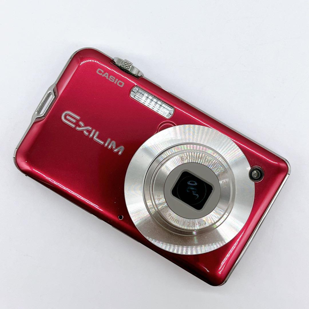 【美品】CASIOEXILM CARD EX-S10オールド コンデジ レッド