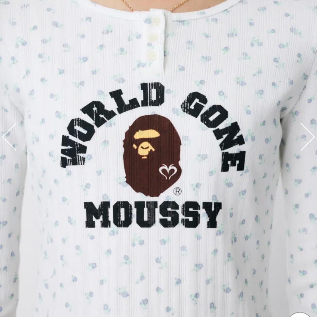 MOUSSY × A BATHING APE HENRY NECK TEE