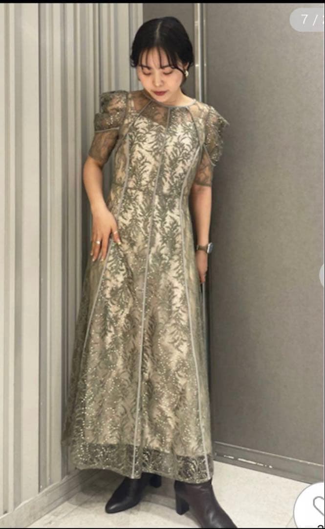 ミントグリーン　パーティードレス