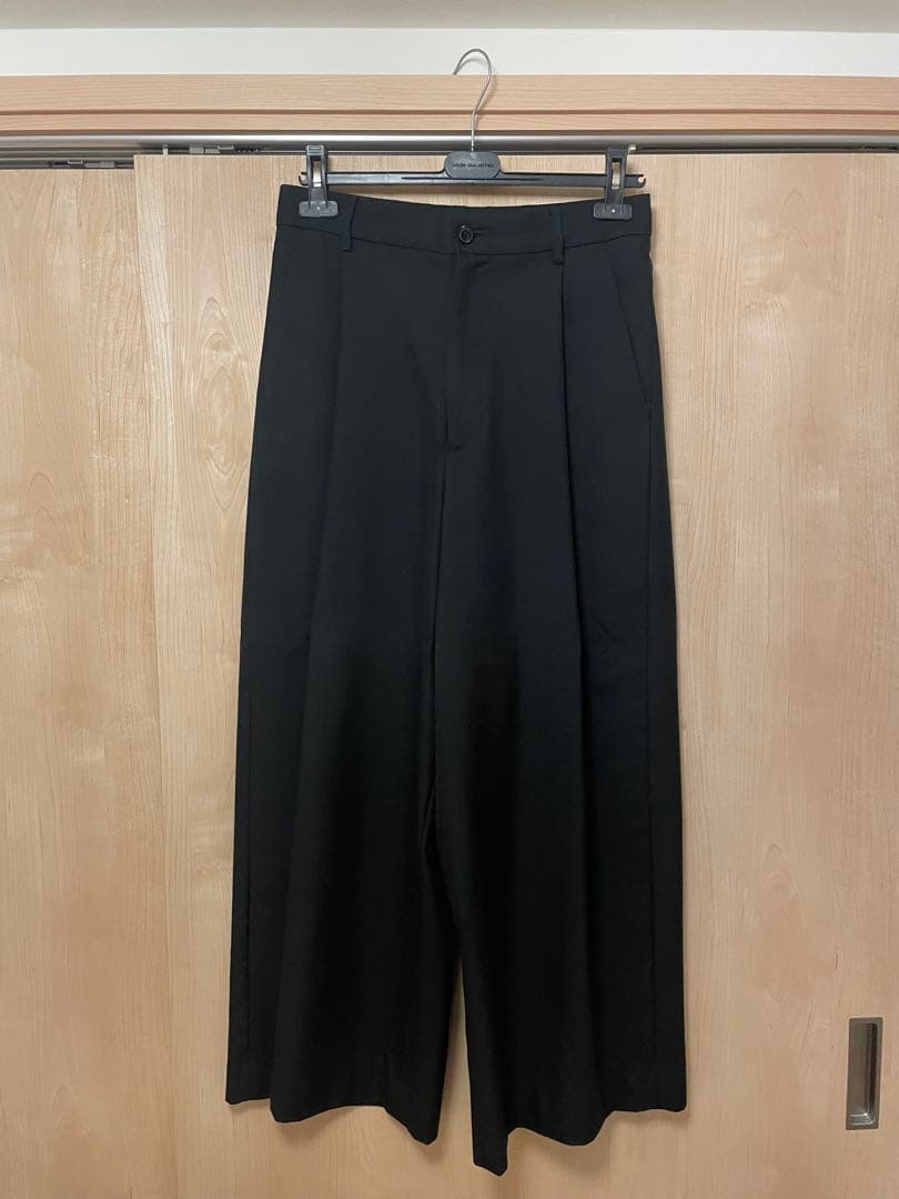 DRIES VAN NOTEN タックワイドスラックス