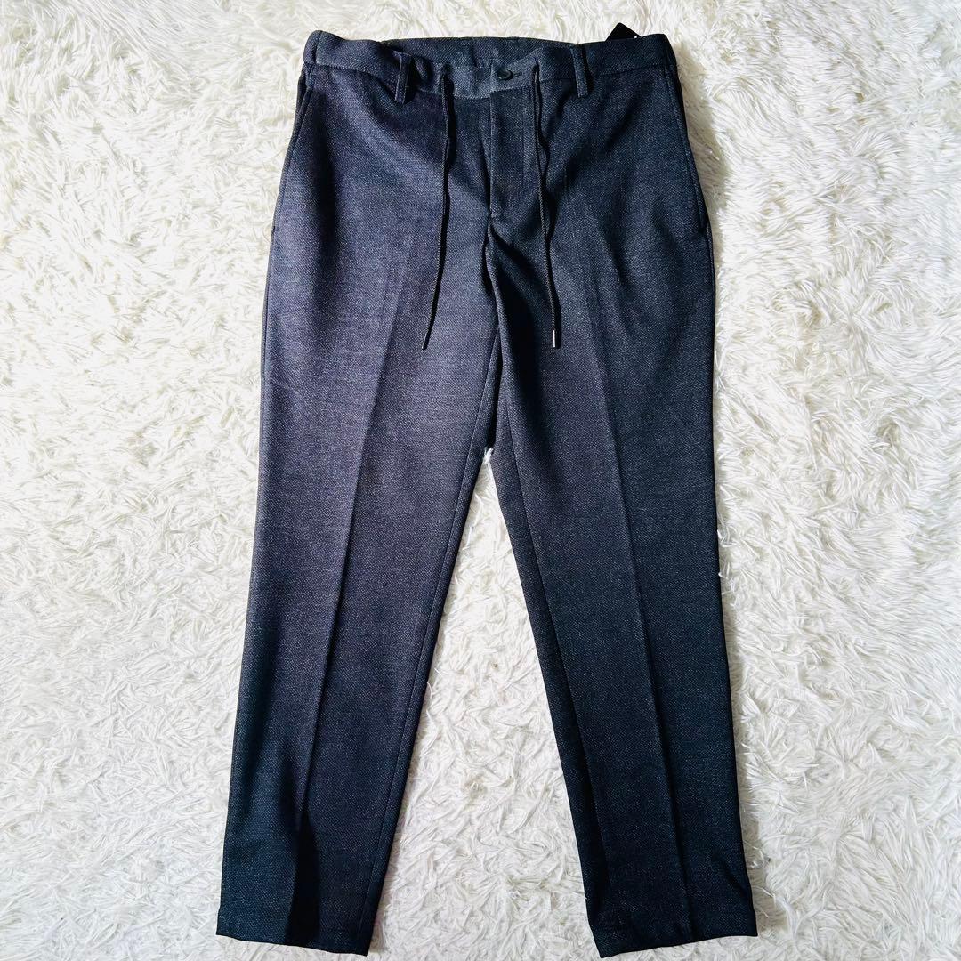 AOKI【未使用タグ付】洗える♪プリントジャージパジャマスーツセット　ネイビーS