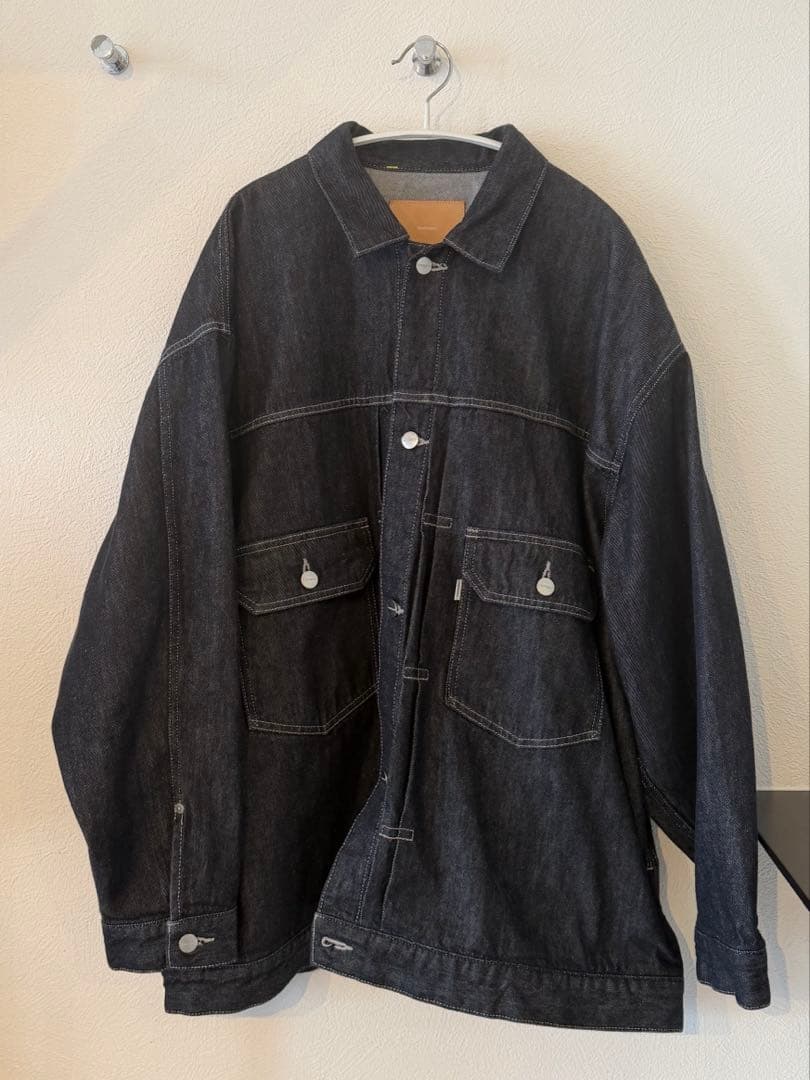 サイズ2 Graphpaper ダークデニム オーバーサイズジャケット メンズ