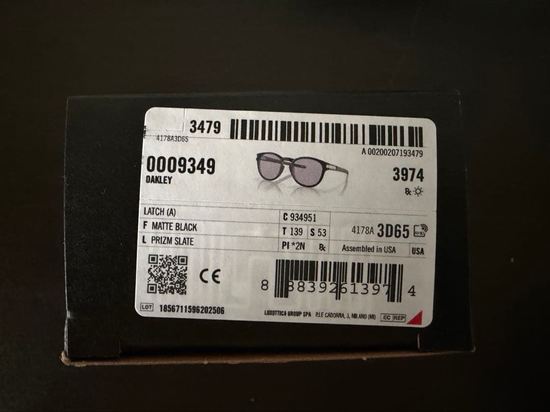 オークリー Oakley LATCH ラッチ PRIZM BLACK