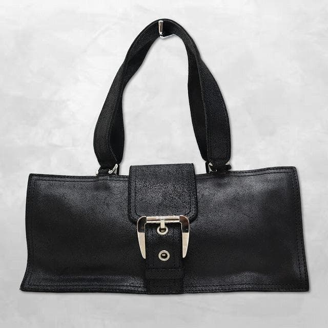 セリーヌ CELINE ヴィンテージ クラック加工 レザー ハンドバッグ