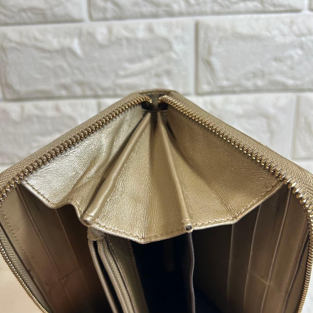 GUCCI インプリメ　ラウンドファスナー 長財布　GG柄