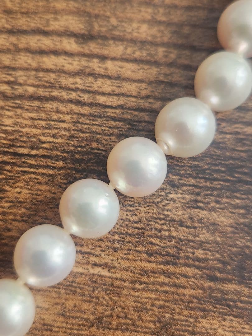 パールネックレス 装飾付きクラスプ