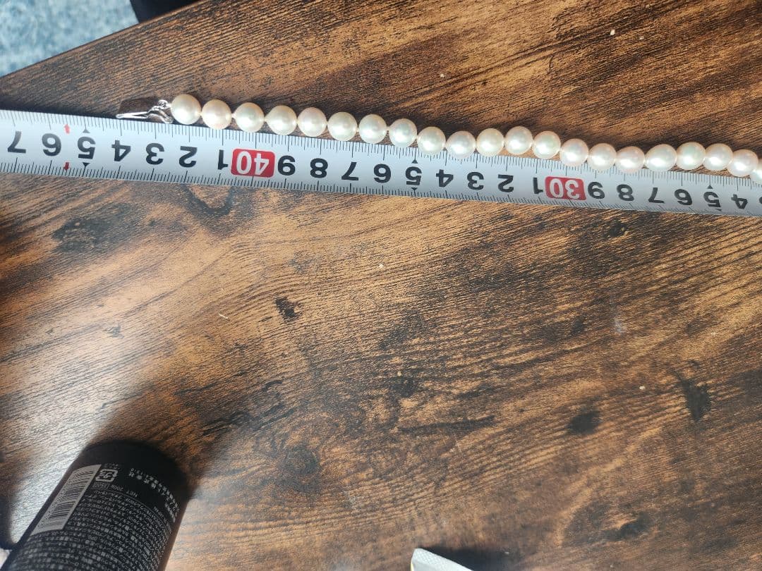 パールネックレス 装飾付きクラスプ