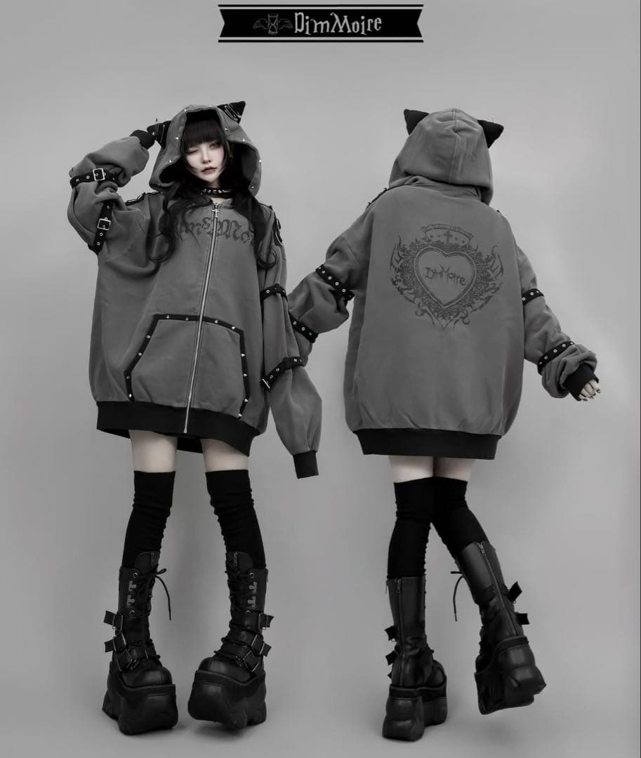 【最終値下げ】DimMoire ディムモアール Evil Catパーカー