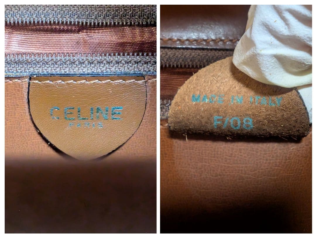 美品♥希少♥セリーヌ ハンドバッグ レザー ガンチーニ フォーマル CELINE