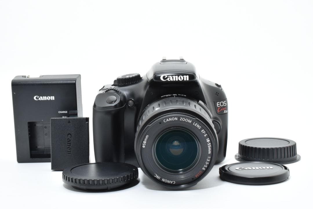 美品S数5556回 キャノン Canon EOS Kiss X50 レンズセット