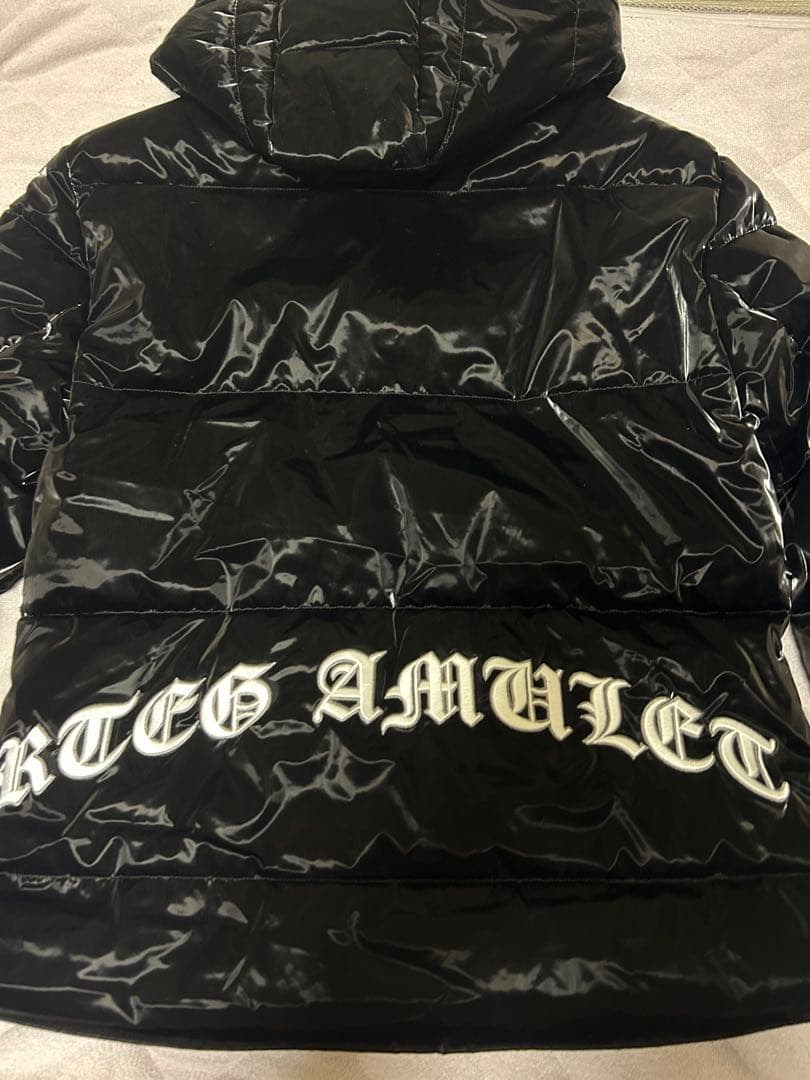 アダムスジャグラーフード付きダウンジャケット ブラック