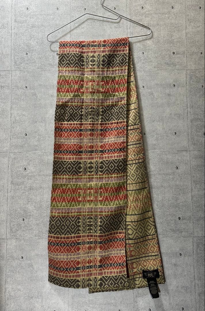 激レア　RRL 幾何学模様　ストール　ワンサイズ　マフラー