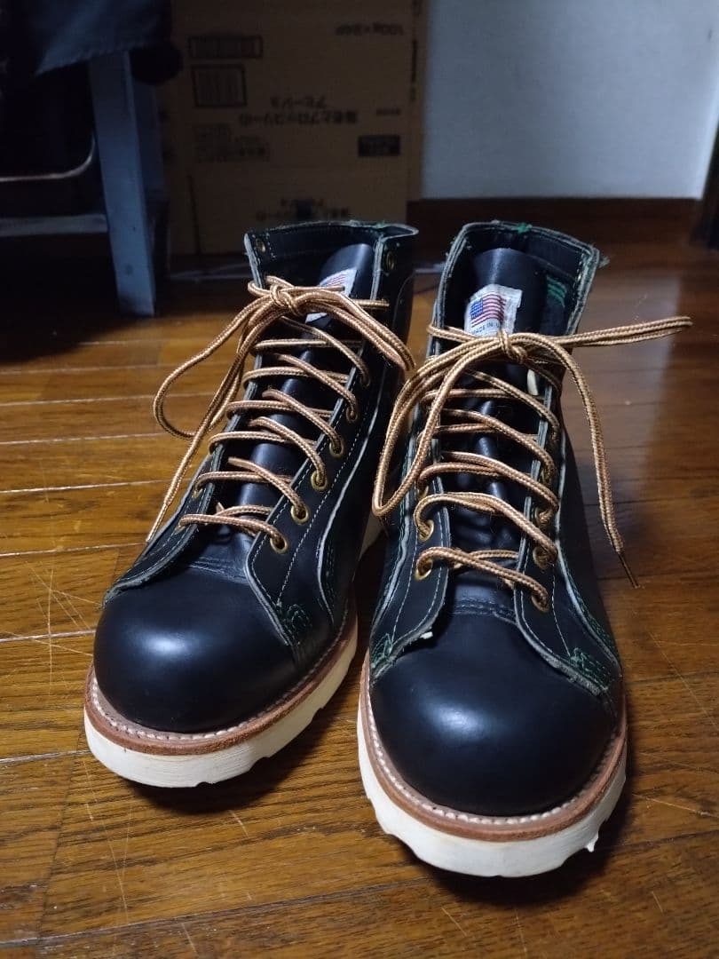 WELTS ビムラムソール レザー レースアップ ショートブーツ USA