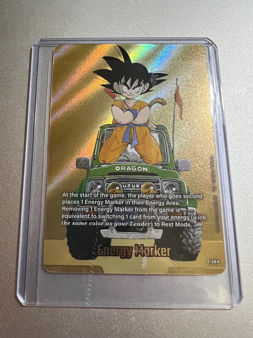ドラゴンボールカードゲーム　エナジーマーカー　E-48 金ゴールド英語　孫悟空