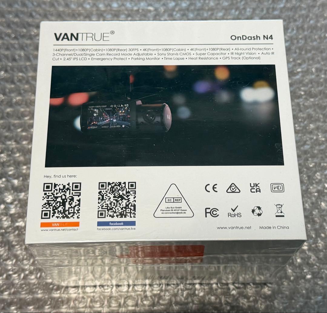 専用 VANTRUE OnDash N4 ドライブレコーダー 新品未使用