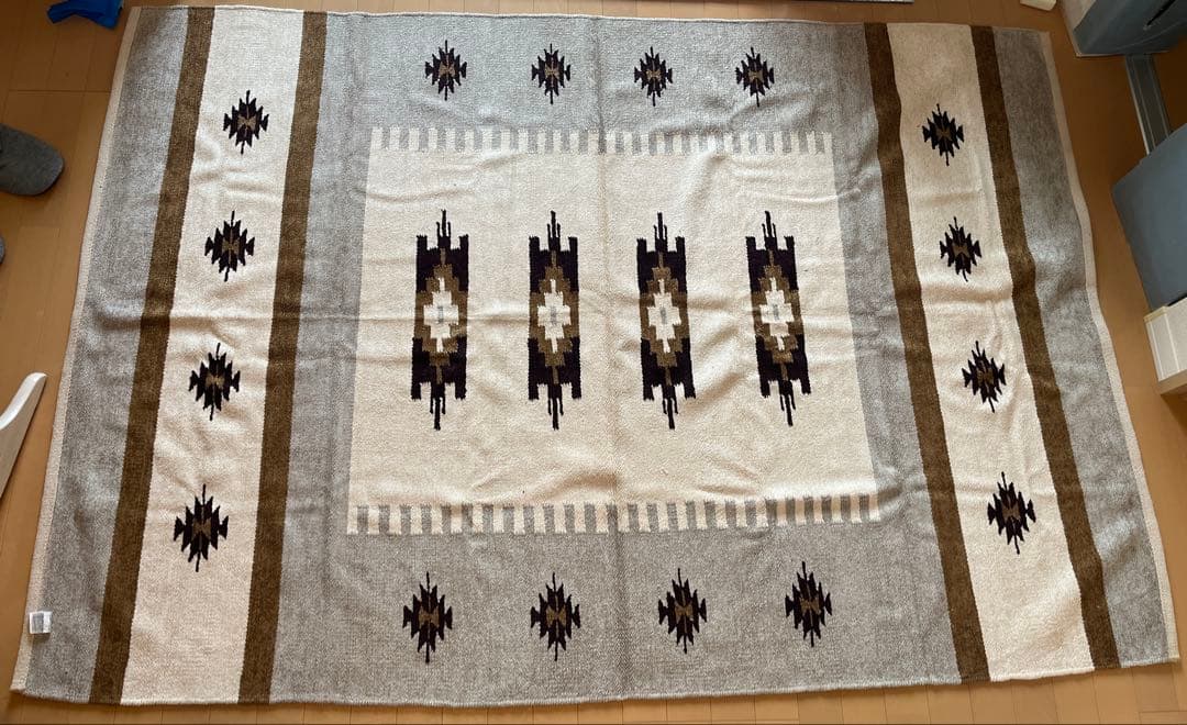 【レア】WTW ラグマット 200×140 ネイティブ柄　オルテガ柄