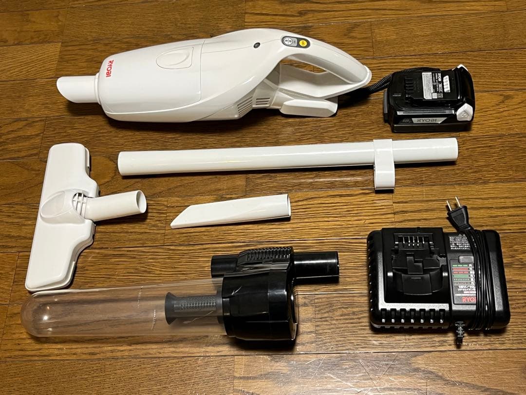 ぱん花リョービ充電式クリーナー BHC-180充電器、サイクロンユニット付