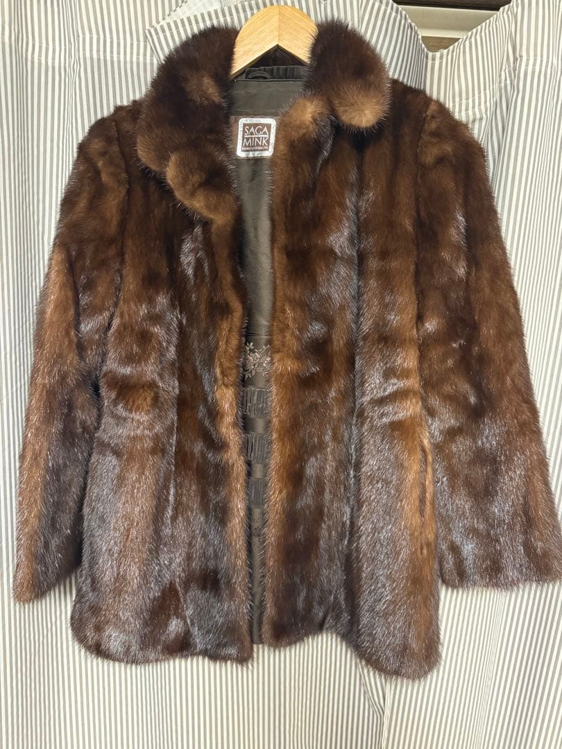 ミンク　ブラウンファーコート