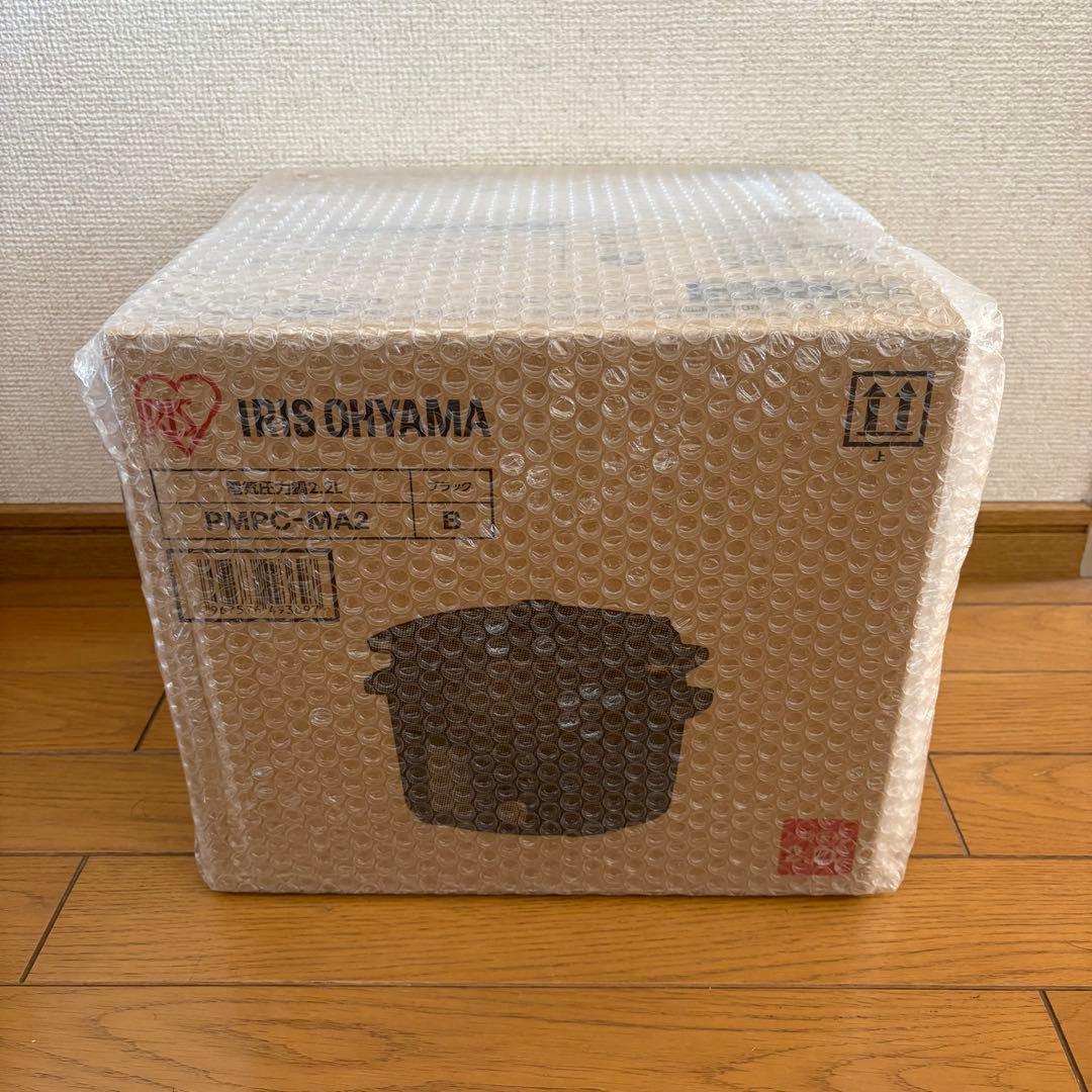 【新品】アイリスオーヤマ 電気圧力鍋 2.2L ブラック PMPC-MA2-B