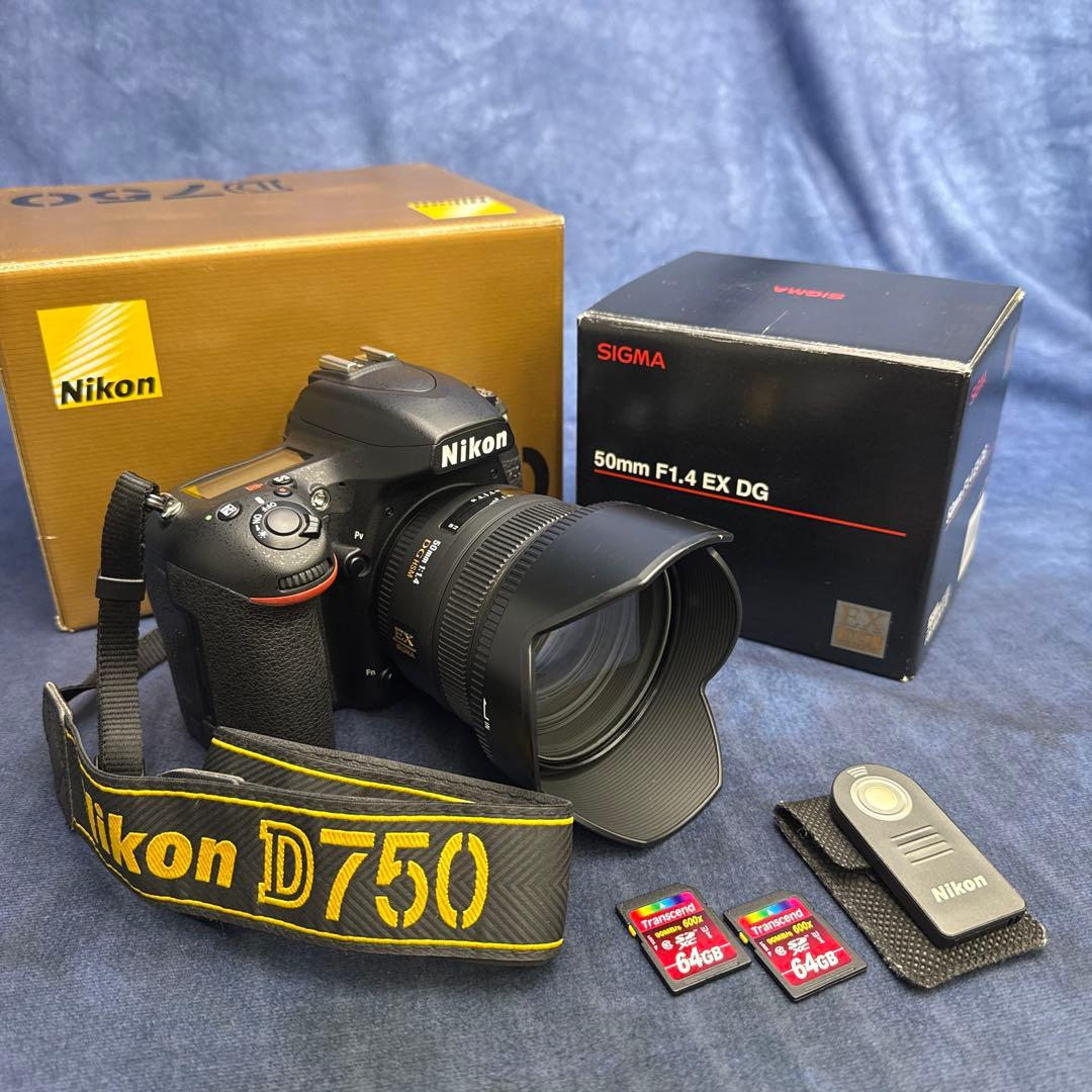 Nikon D750 デジタル一眼レフ + Sigma 50mm+ML-L3