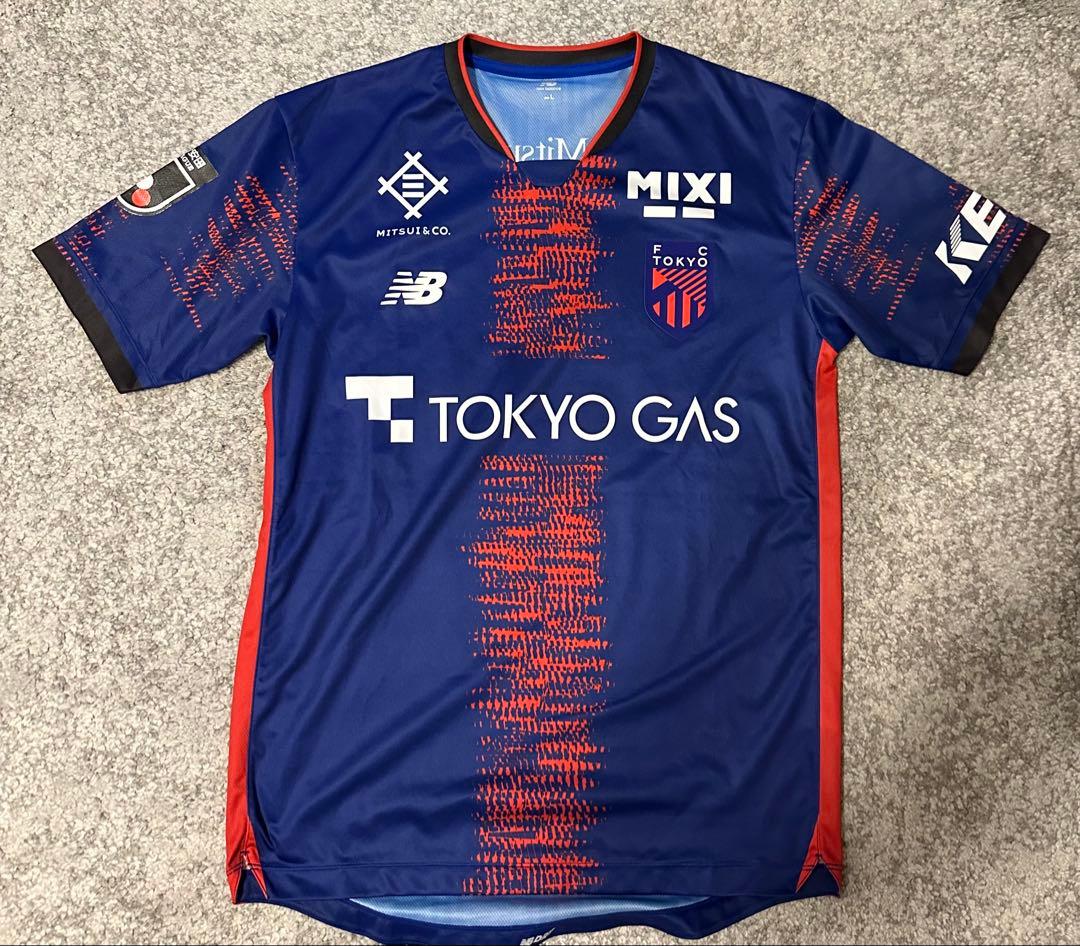 ■タオル付き　FC東京 2025半袖 背番号無し レプリカユニフォーム Lサイズ