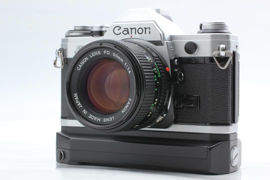 【動作確認済】Canon AE-1 シルバー 50mm f1.4 ワインダー付き
