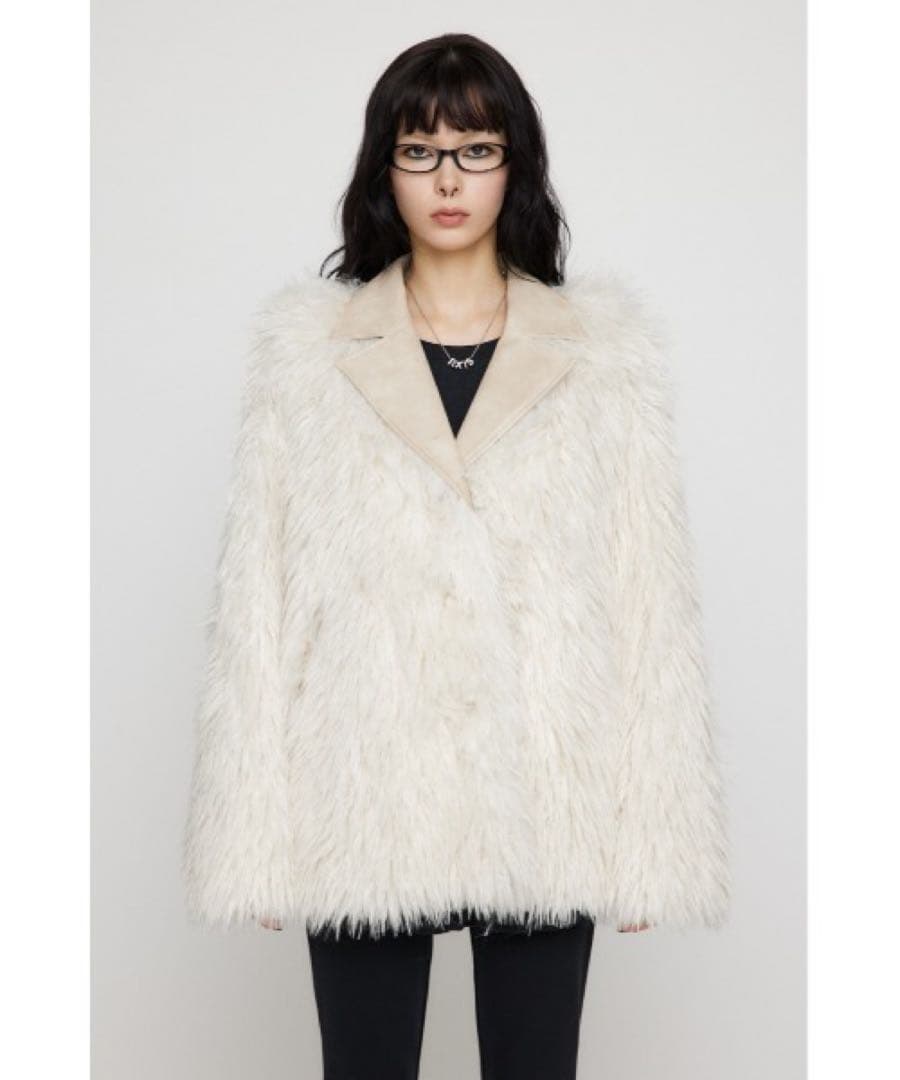 LAGUA GEM DOCKINGファージャケット ラグアジェム