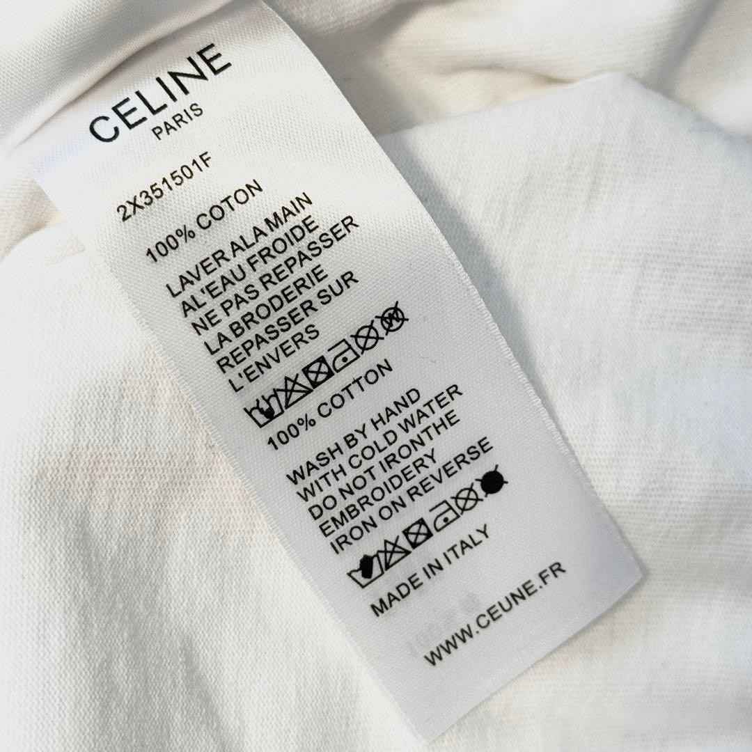 【SA】CELINE　セリーヌ　トリオンフ　PARIS 　白　Tシャツ