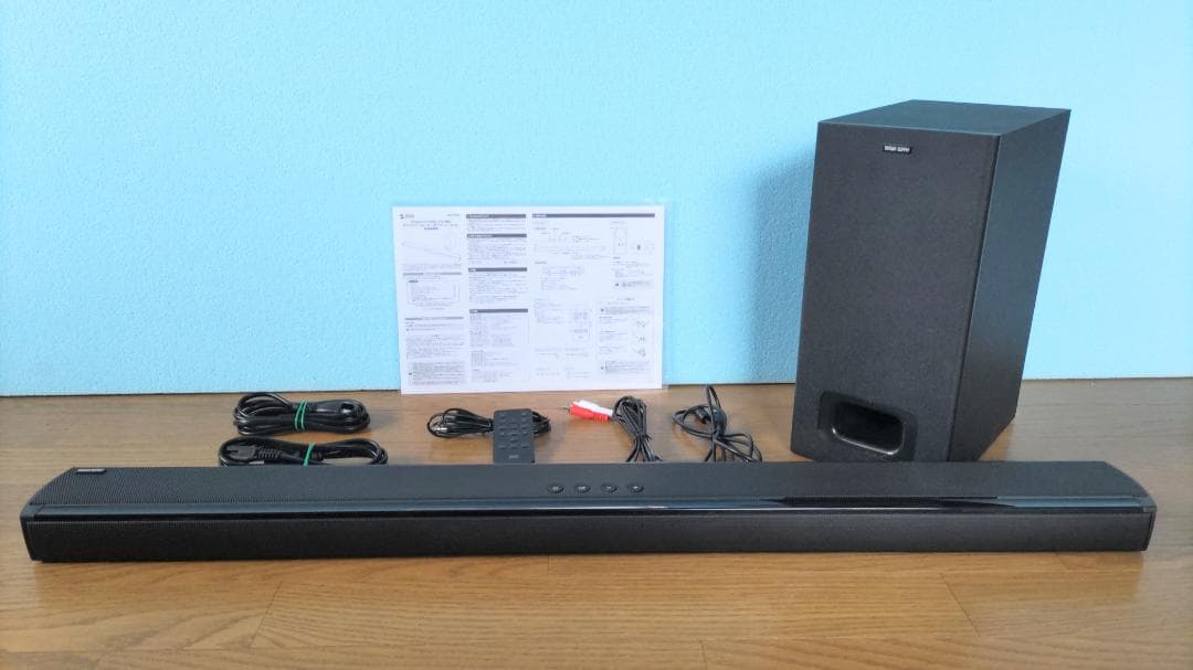 【中古美品♪】サウンドバー サブウーファー付き 400-SP094 リモコン付