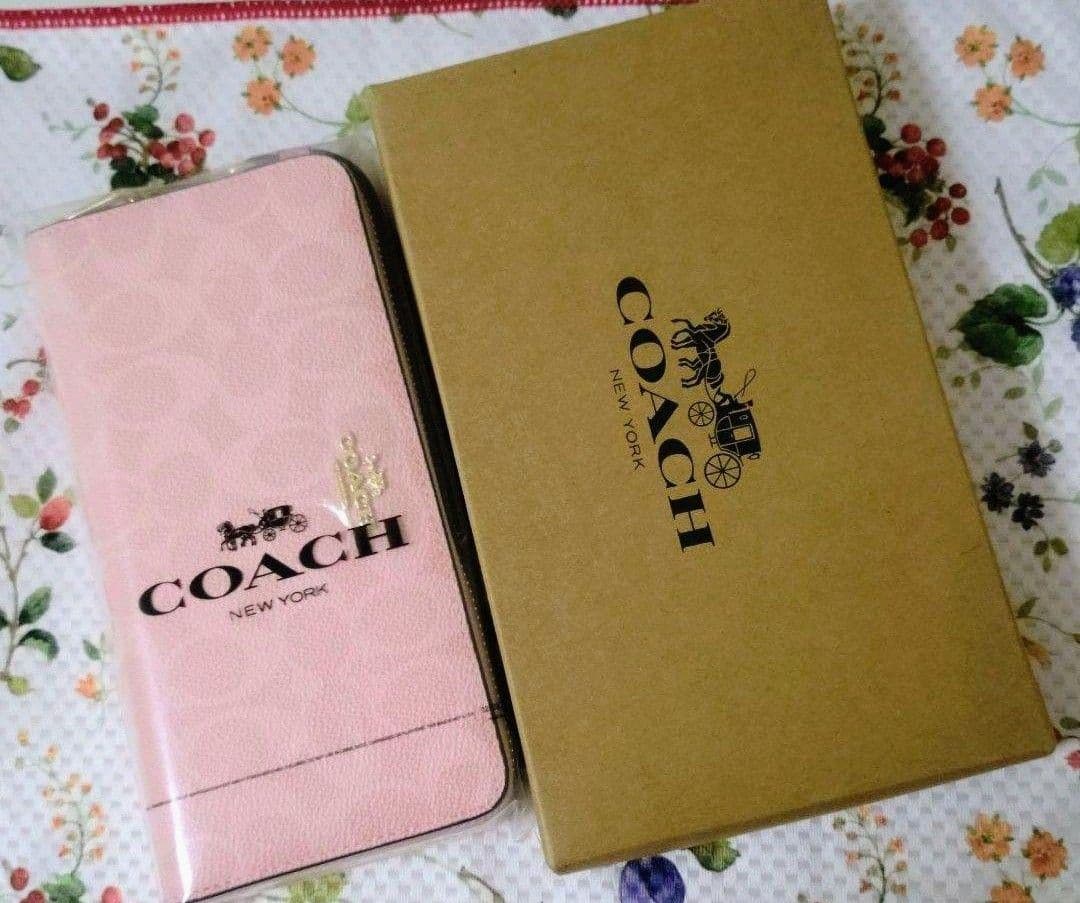 ☆新品未使用❀COACH 長財布❀ピンク★　　　★アウトレットCW778★