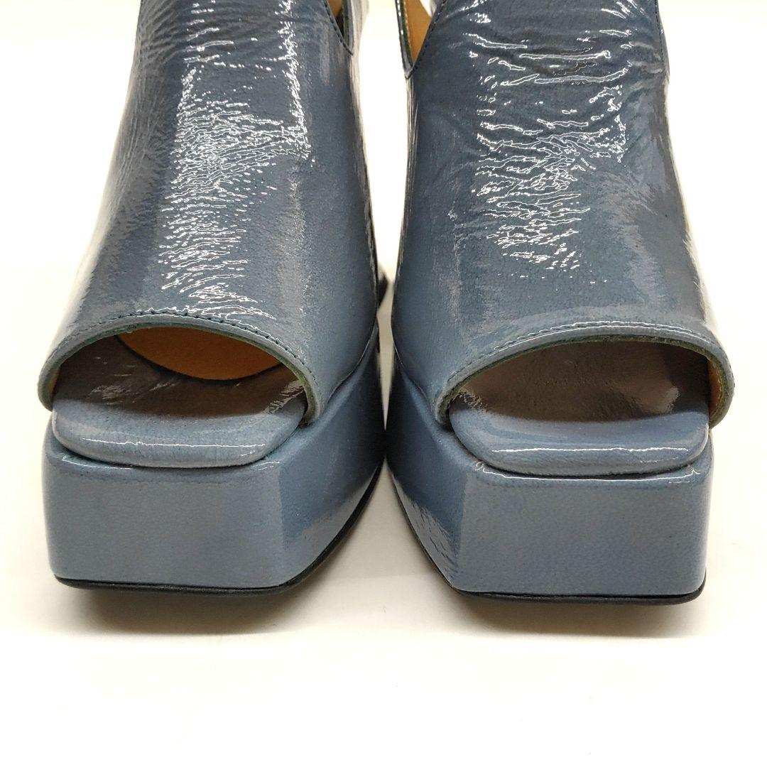 コムデギャルソン × ジョン フルエヴォーグ レザー パンプス 8332