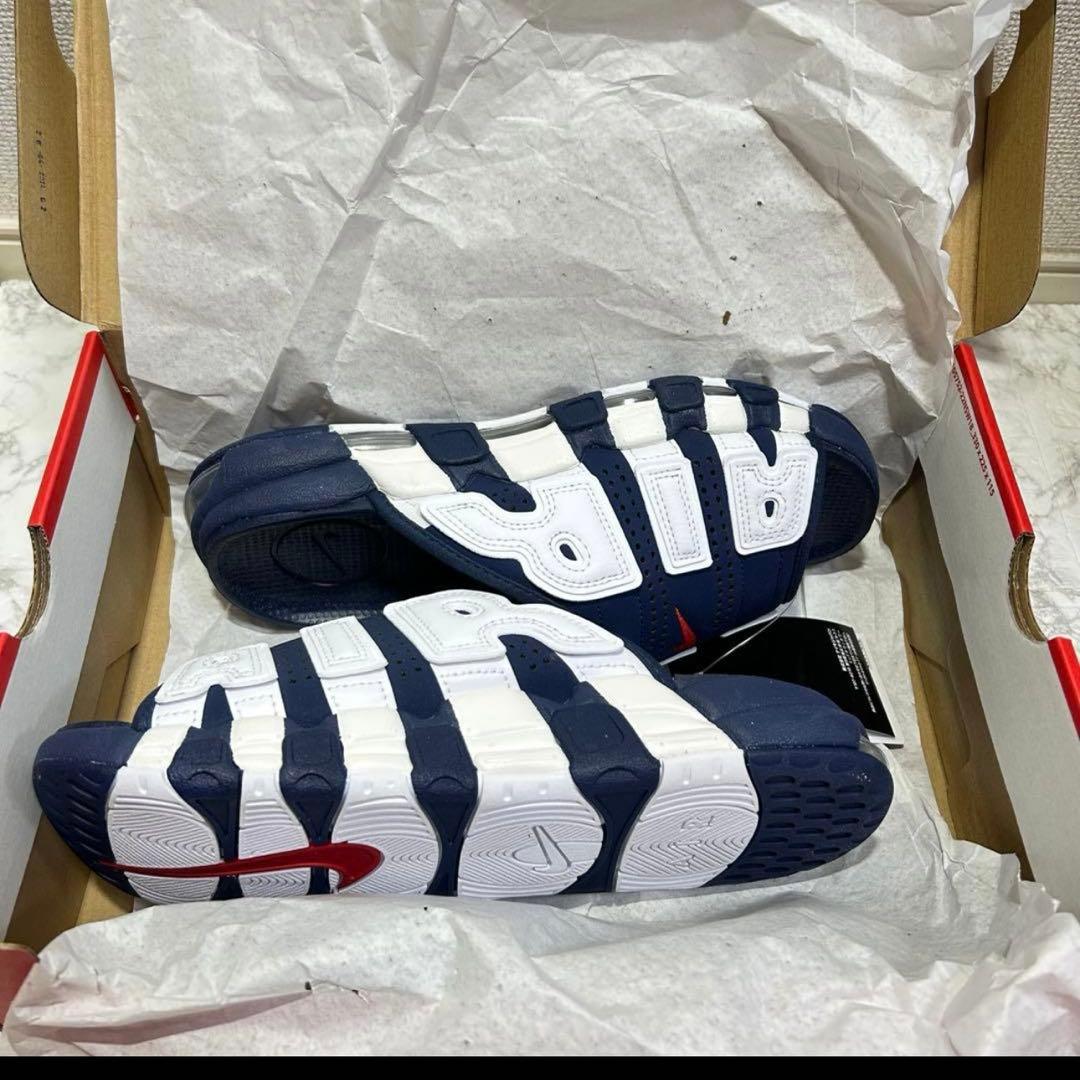 新品 未使用 ナイキエア モアアップテンポ ネイビー29cm