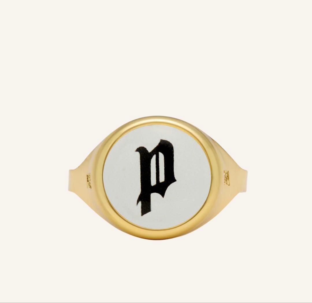 指輪・リング POINTLESS JOURNEY TOY RING \"P\" - WHITE