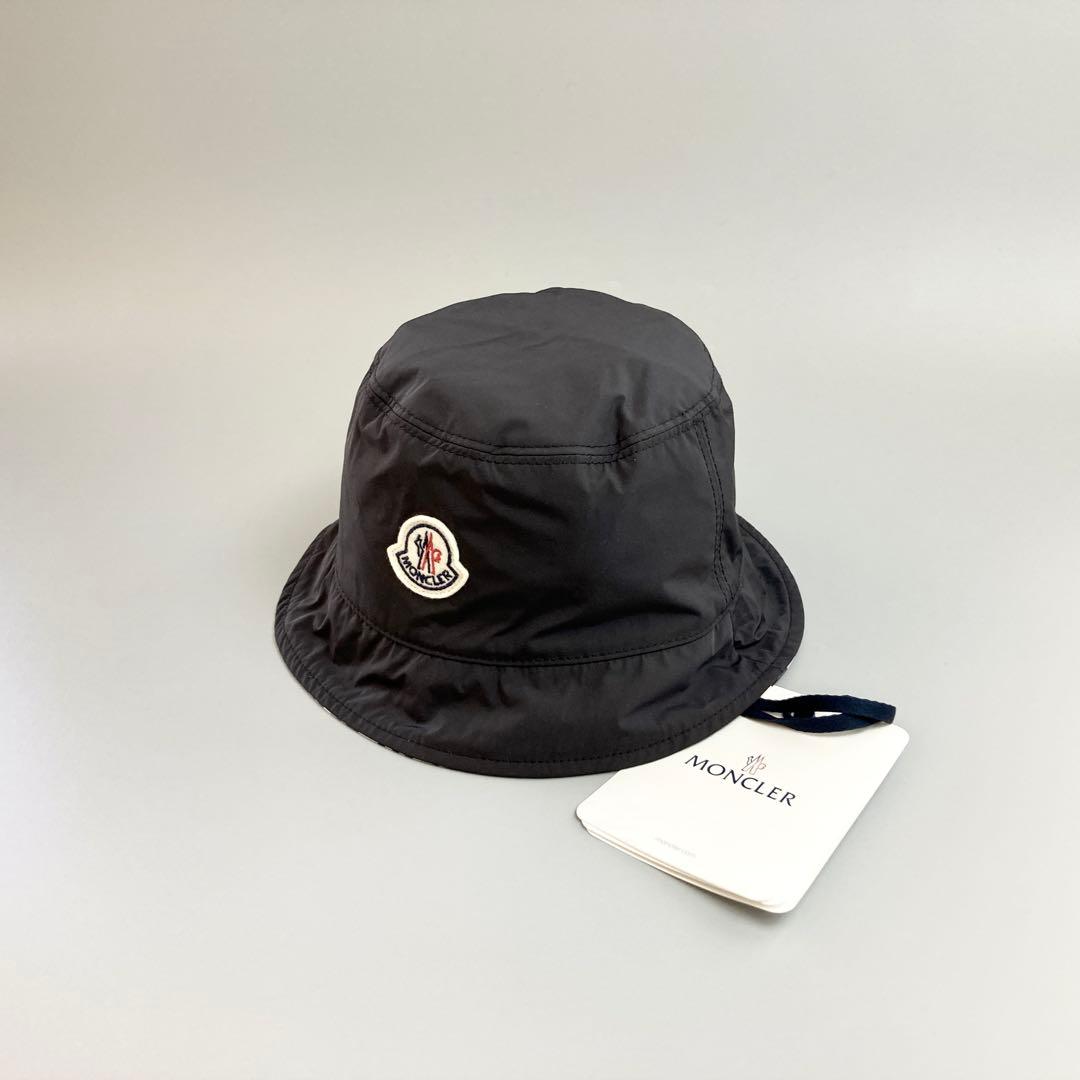 新品未使用 MONCLER モンクレール バケットハット リバーシブル 帽子 黒