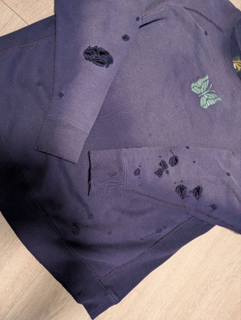 Needles ダメージが加工　トレーナー