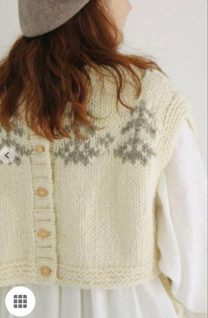 SM2＊TSUHARU＊ペルー＊ニット前後着ジャガードニットベスト＊