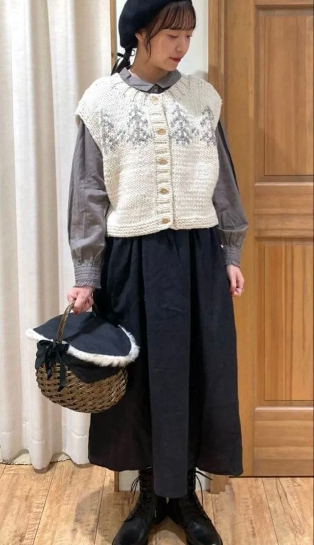 SM2＊TSUHARU＊ペルー＊ニット前後着ジャガードニットベスト＊