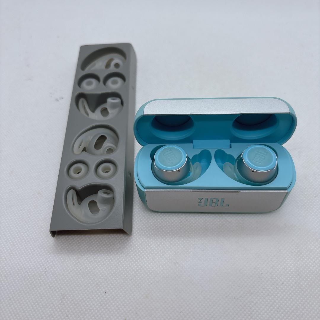 JBL JBLREFFLOWTEL ワイヤレスイヤホン 青 充電ケース付き