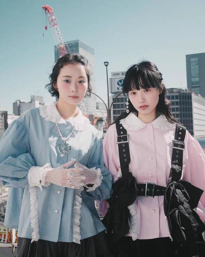 新品 heihei ピンク シャツ パフスリーブブラウス　ヘイヘイ