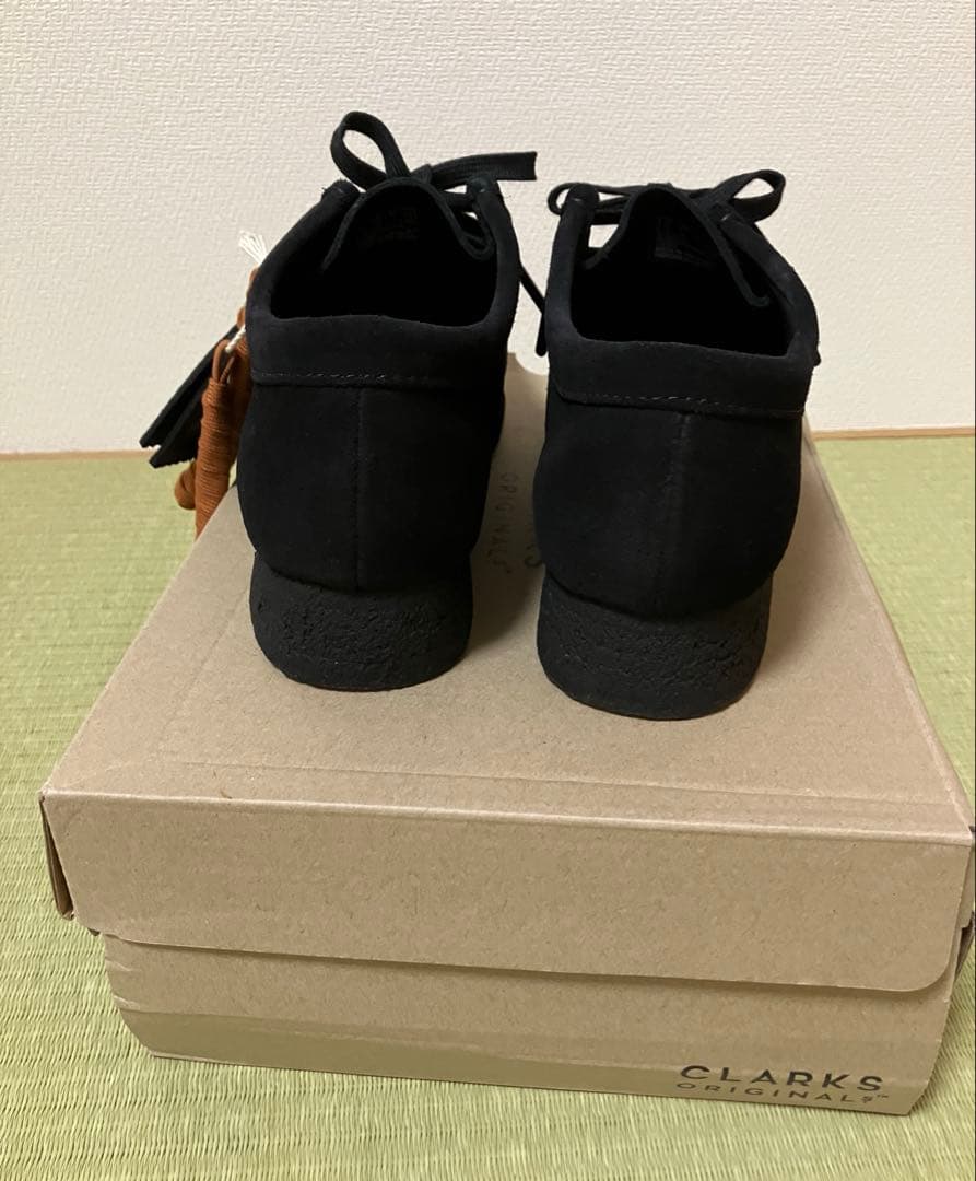 【新品】Clarks クラークス Wallabee ブラック23cm ワラビー