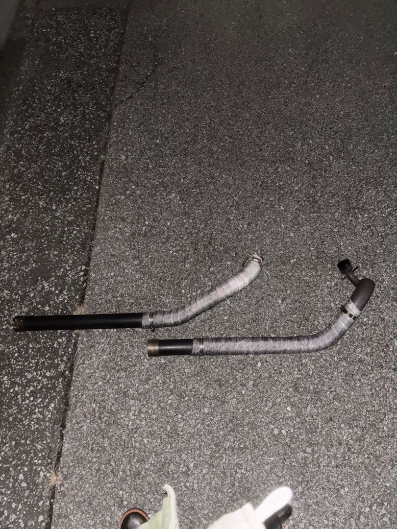 ドラッグスター400 ドラッグパイプマフラー　ブラック