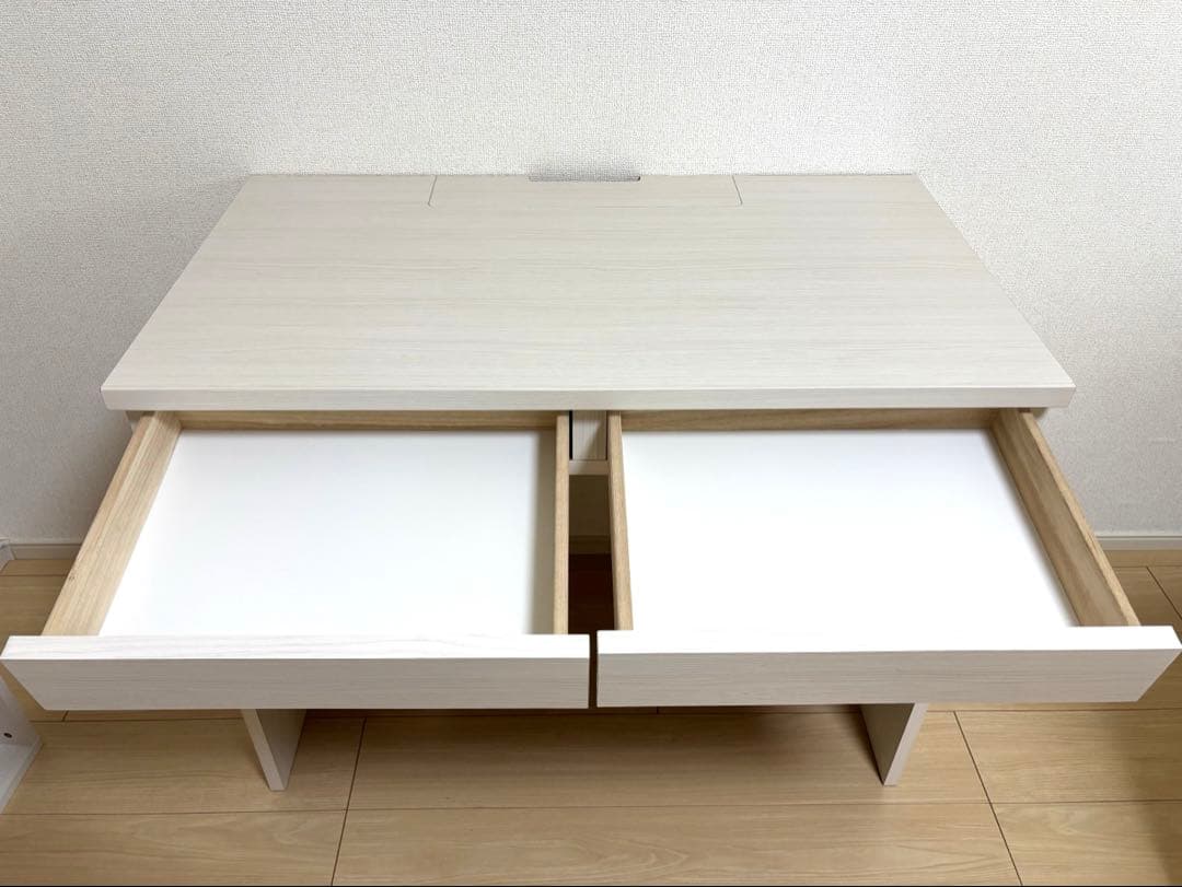 パソコンデスク 引き出し付き 幅90cm