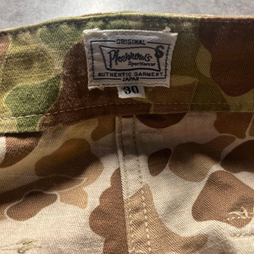 フェローズ ダックカモ ベイカーパンツ S 送料無料