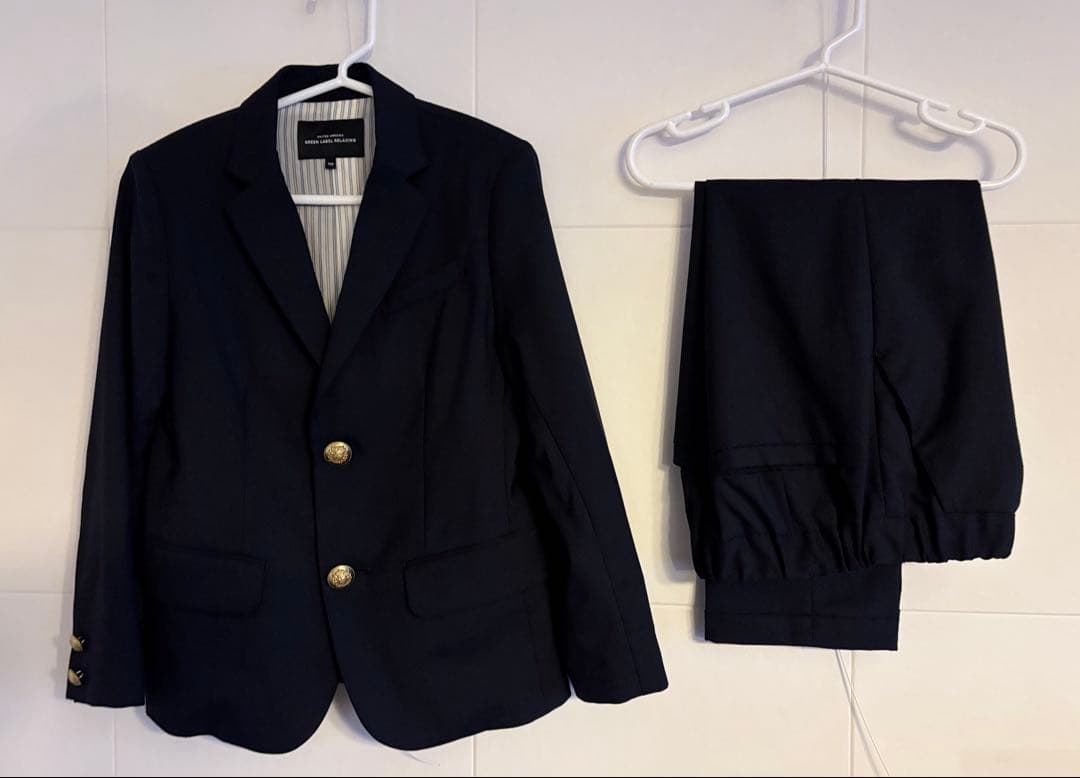 【125cm 】スーツ上下　シャツ　蝶ネクタイ　セット　入学式