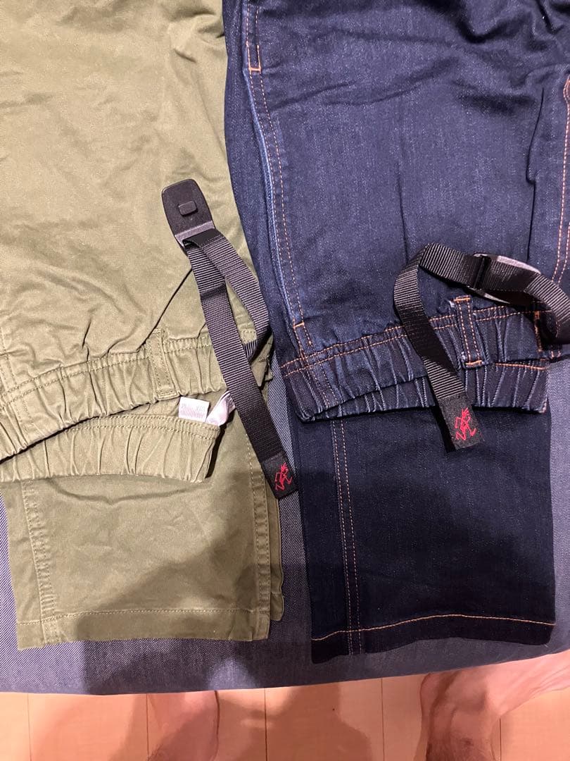 グラミチ　パンツ2本セット　オリーブ デニム