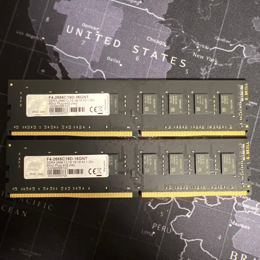DDR4-2666 合計8GB×2枚 合計16GB デスクトップ用　メモリ